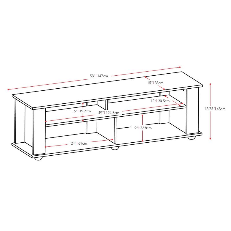 Flat Panel Tv Stand CorLiving Ravenwood Black