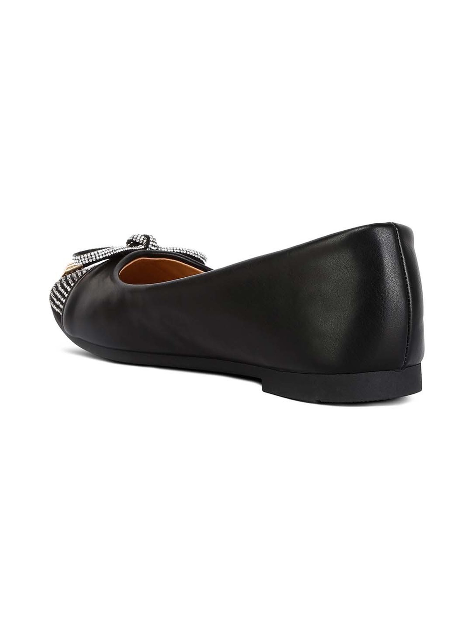 London Rag Women's Black Flat Ballets