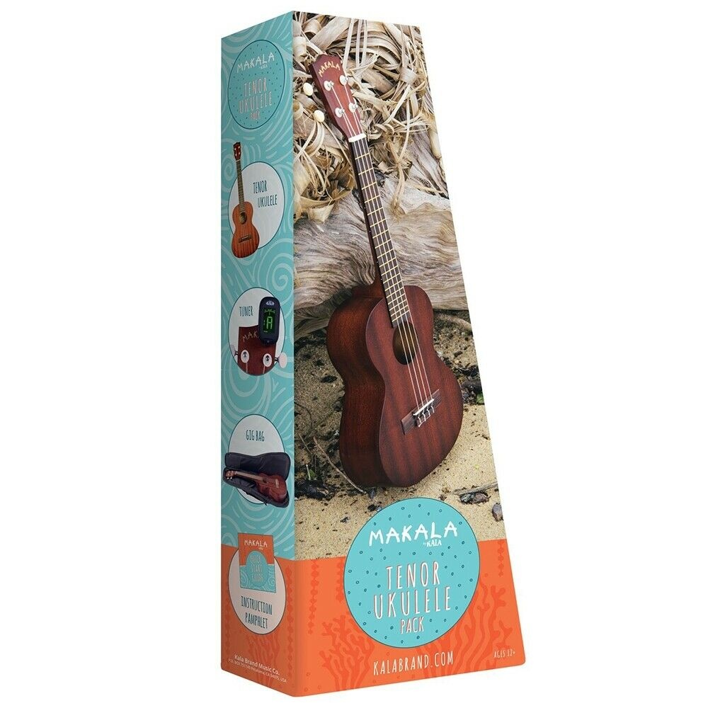 Kala MK-T-PACK Makala Classic Mahogany Ukulele Pack Bundle with Bag Tuner Manual