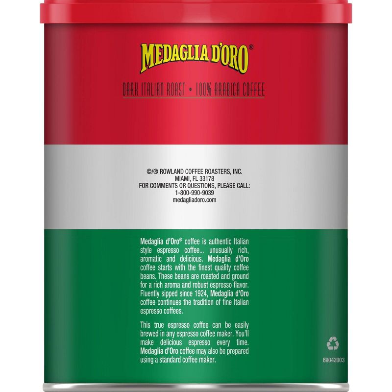 Medaglia D'Oro Espresso Dark Roast Italian Roast Ground Coffee - 10oz