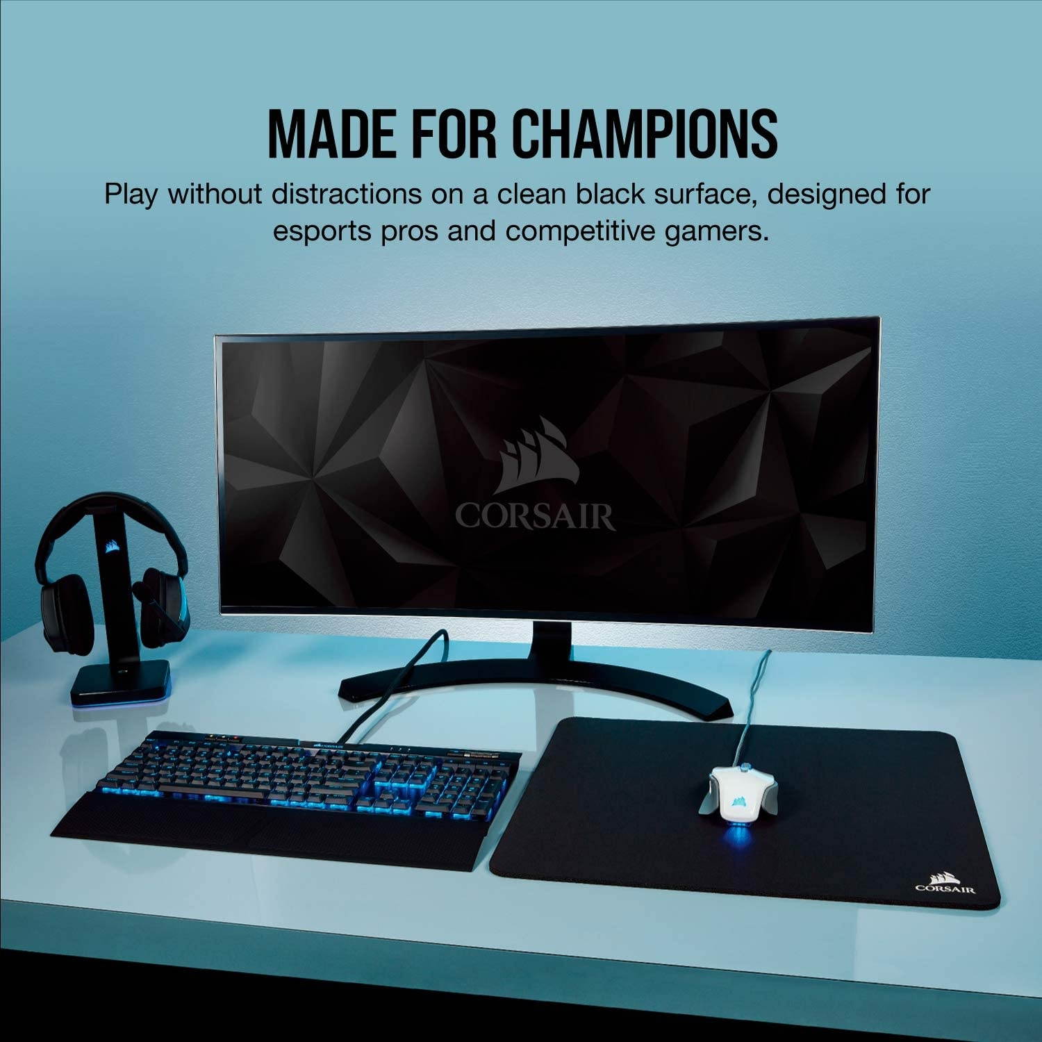 Corsair MM500 Premium Anti-Fray Cloth Gaming Mouse Pad Extended 3XL - Black