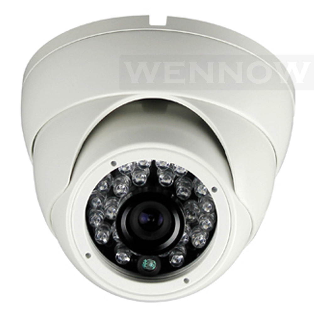 WennoW 2.8mm Ultra Wide Angle Fisheye White Day/Night 480TVL Smart IR Waterproof Camera