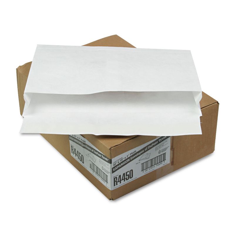 Survivor Tyvek Expansion Mailer 10 x 15 x 2 White 18lb 100/Carton R4450