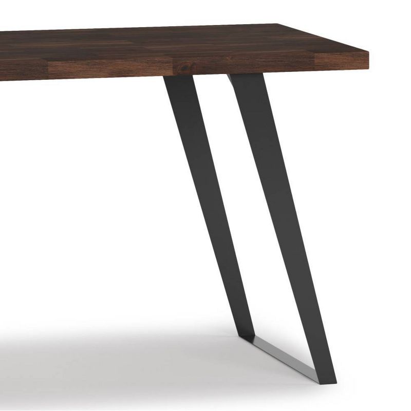 Mitchell Flat Top Desk Distressed Charcoal Brown - WyndenHall