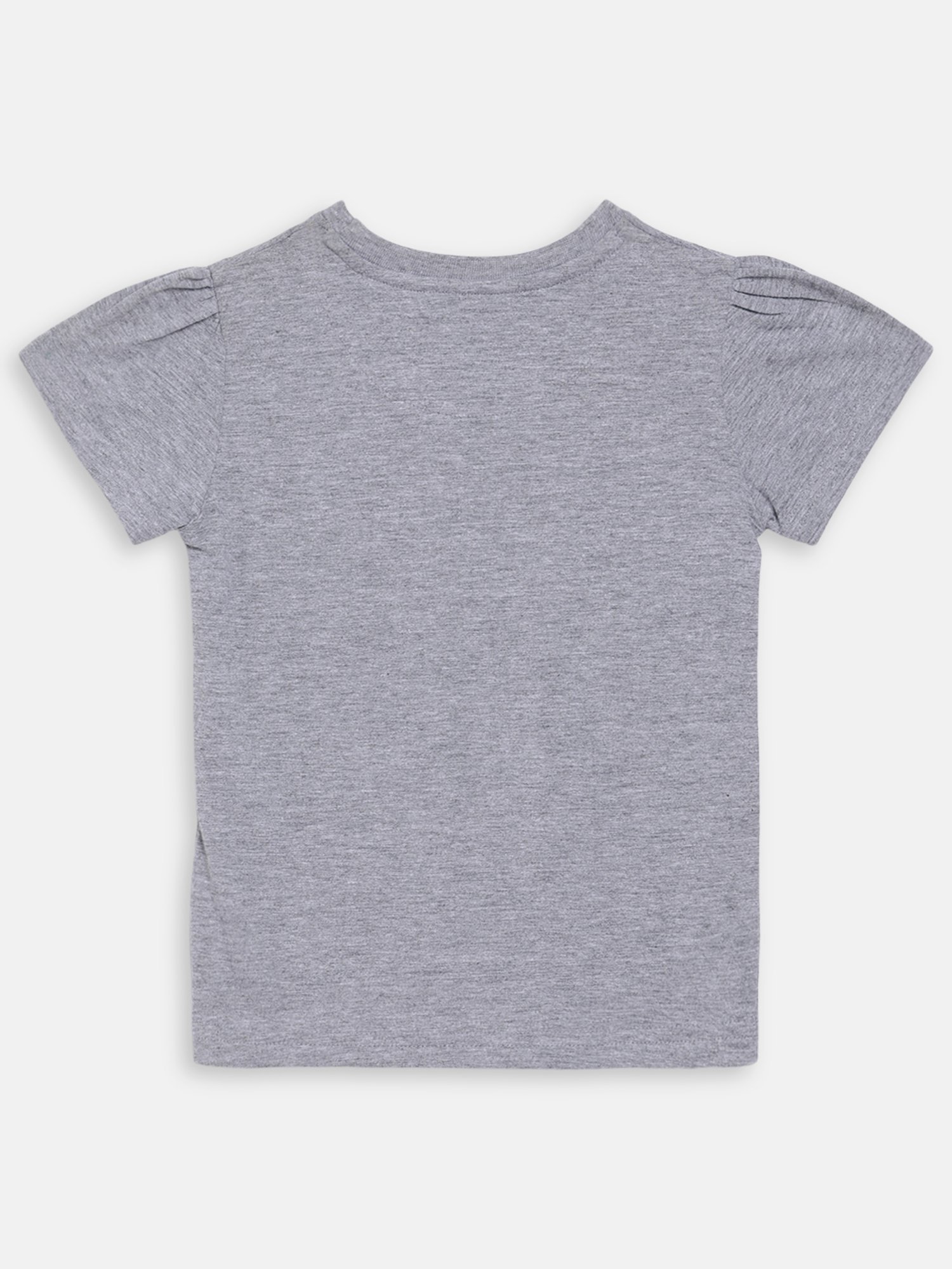 Blue Giraffe Kids Grey Cotton Printed T-Shirt