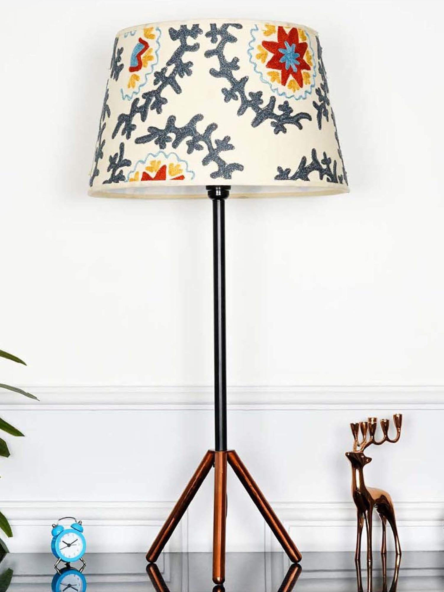 Kapoor E Illuminations Green Study Table Lamp - Set of 1