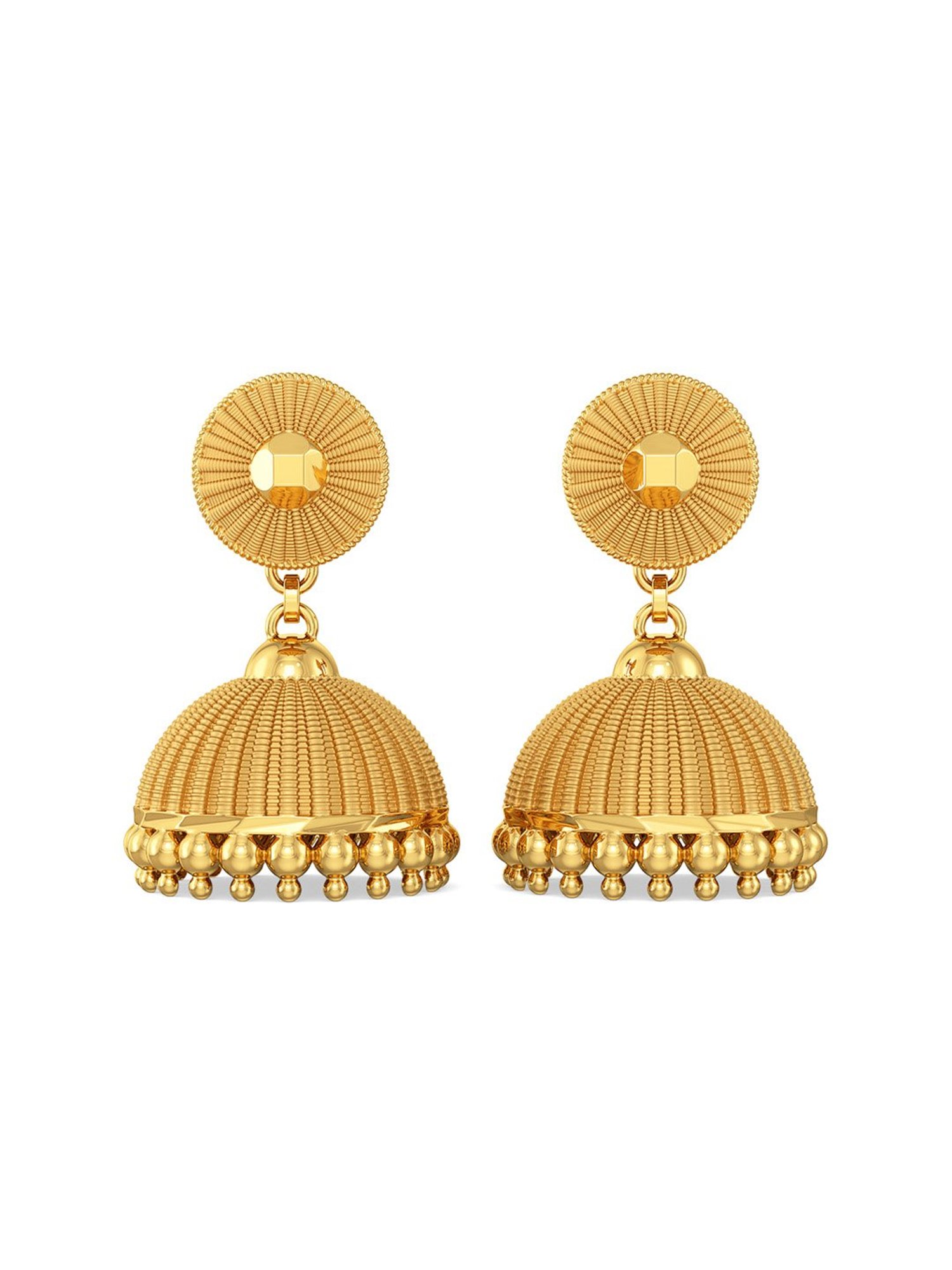 P.C. Chandra Jewellers 14 kt Gold Earrings
