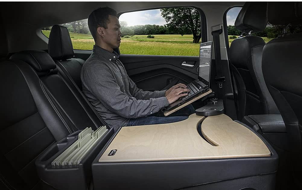 AutoExec AUE18022 AutoExec AUE18022 Reach Desk Back Seat Car Desk Birch Finish with Built-in 200 Watt Power Inverter, Phone Mount and Tablet Mount
ReachDeskS-03 BS Tablet Elite