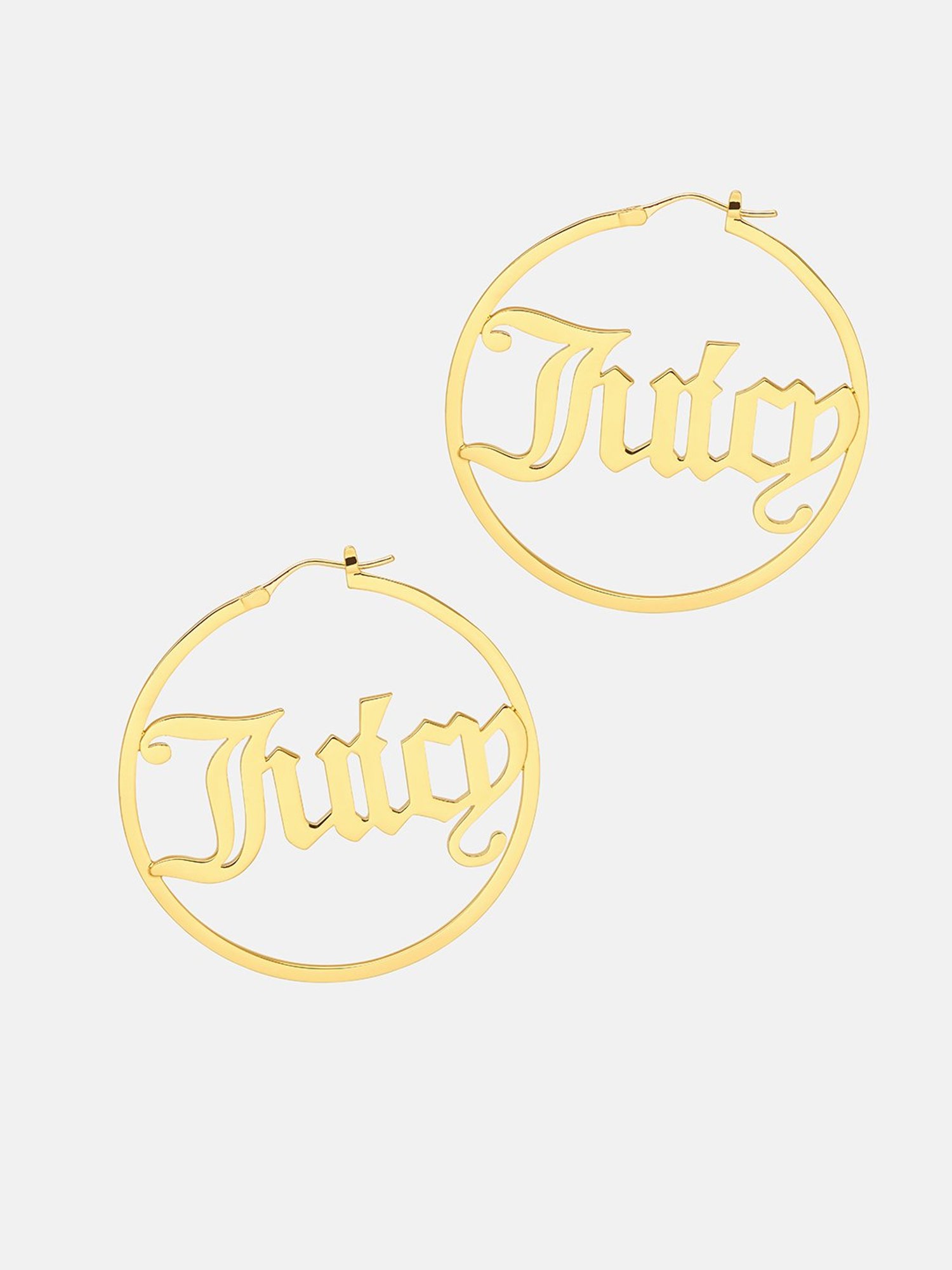 Juicy Couture Eva Maxi Golden Hoop Earrings