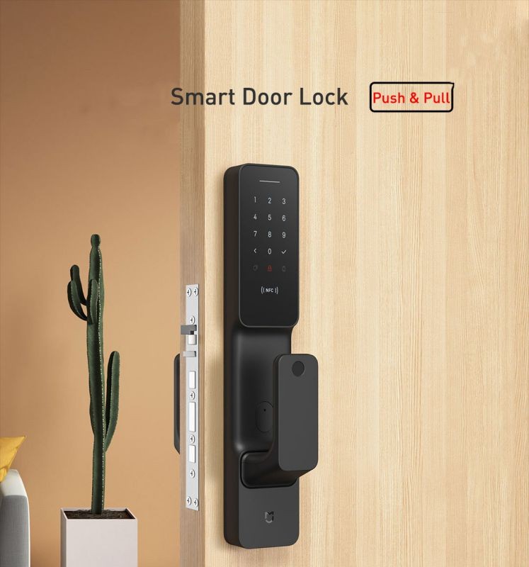 Xiaomi Mijia Push-pull Smart Door Lock BLACK US Plug