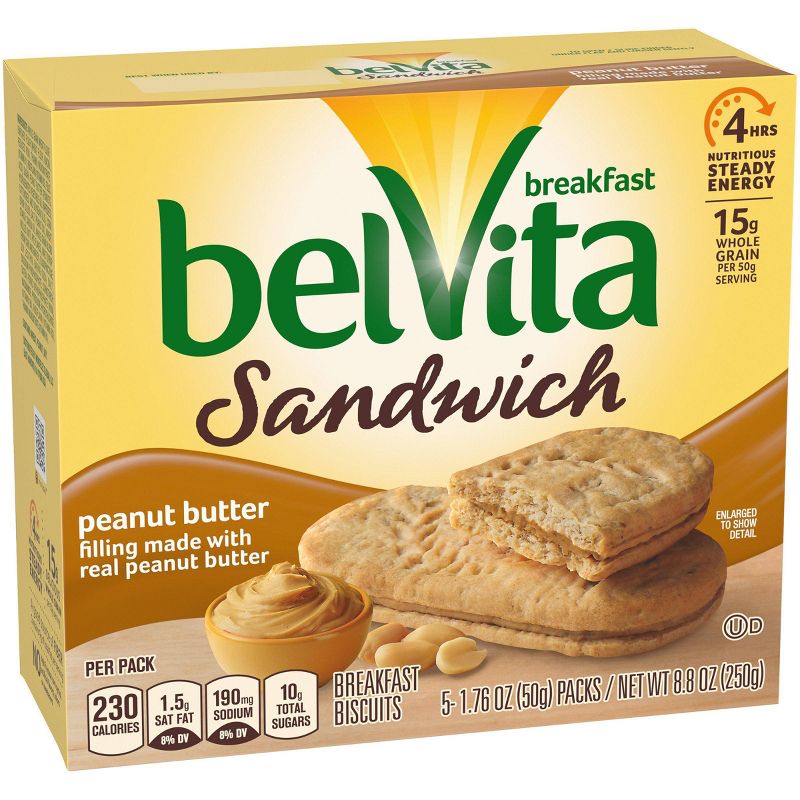 belVita Peanut Butter Breakfast Biscuits - 5ct