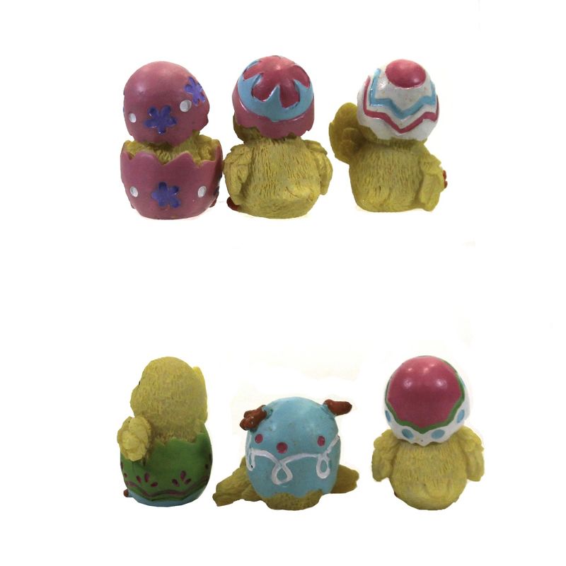 Easter 1.5" Silly Little Chicks Decorated Egg Mini  -  Decorative Figurines