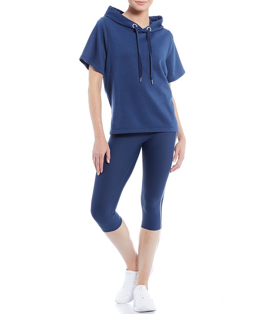 Eva Varro Animal Print Knit Jersey 3/4 Slit Sleeve Tunic