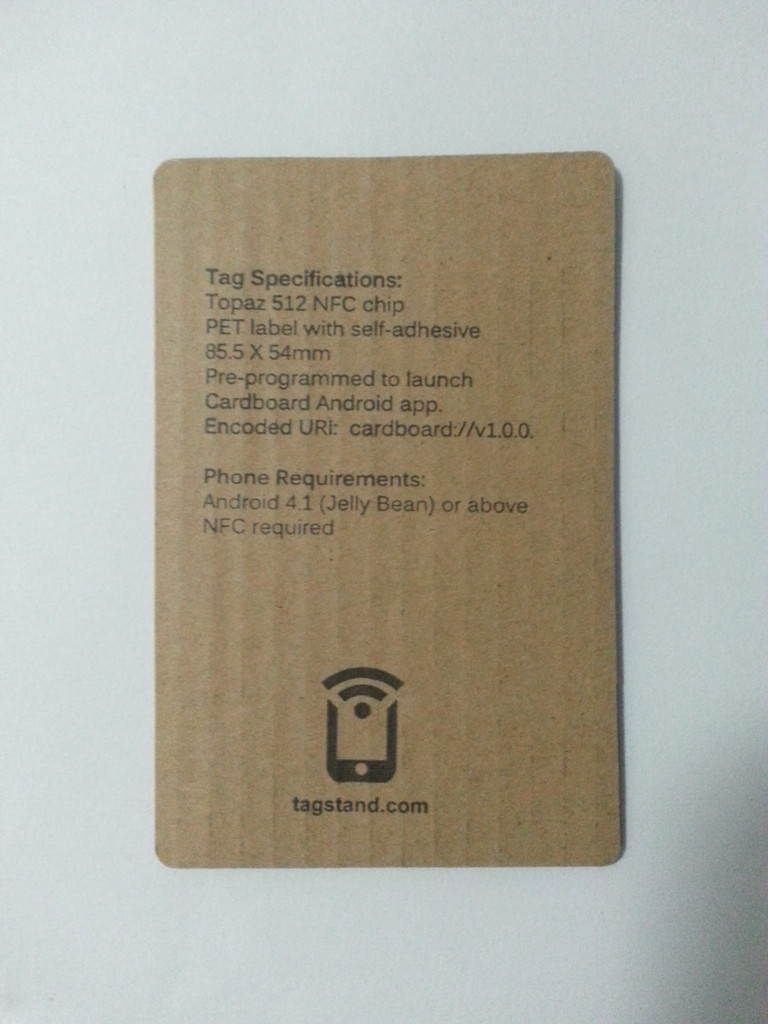 Google Cardboard VR Viewer NFC Tag