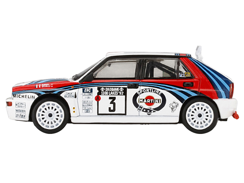 Lancia Delta HF Integrale Evoluzione #2 Carlos Sainz - Luis Moya "Jolly Club" "Tour de Corse - Rallye de France" (1993) 1/18 Diecast Model Car by Kyosho