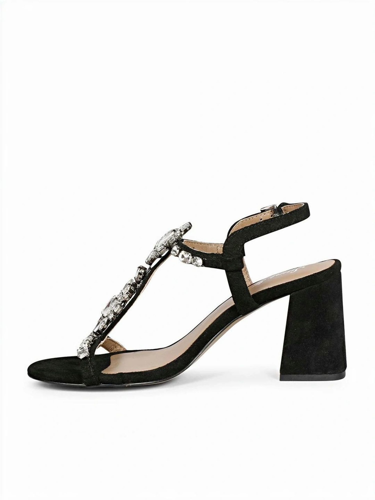 Saint G Women's Black Ankle Strap Sandals