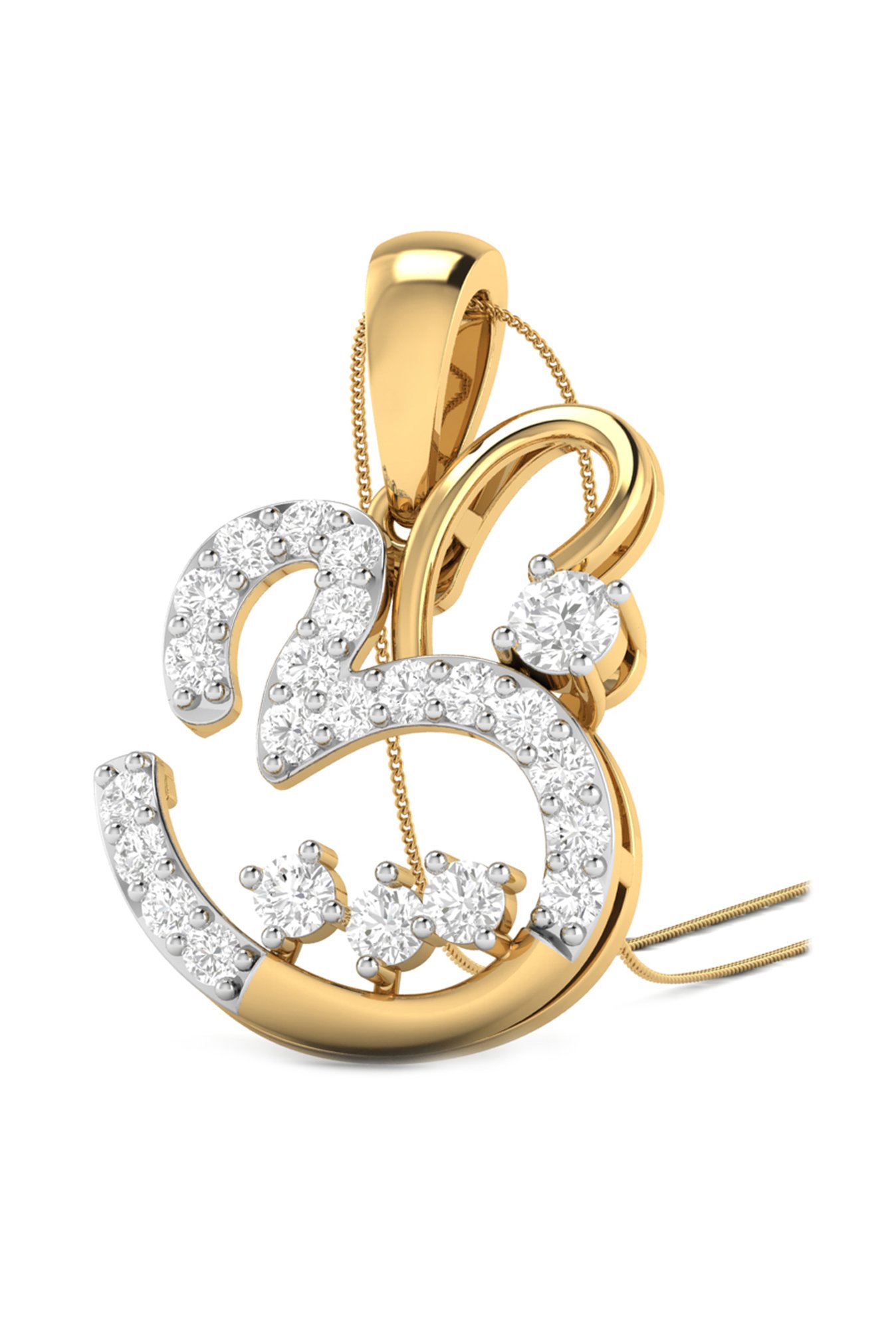 PC Jeweller Rudra 22 kt Gold Pendant without Chain