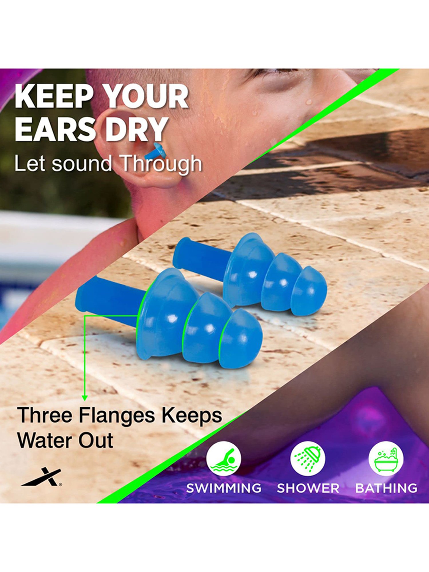 Viva Swimming Anti-Fog UV Protection Kit Swim Goggles, Caps and Ear plug Combo Set (Multicolor)