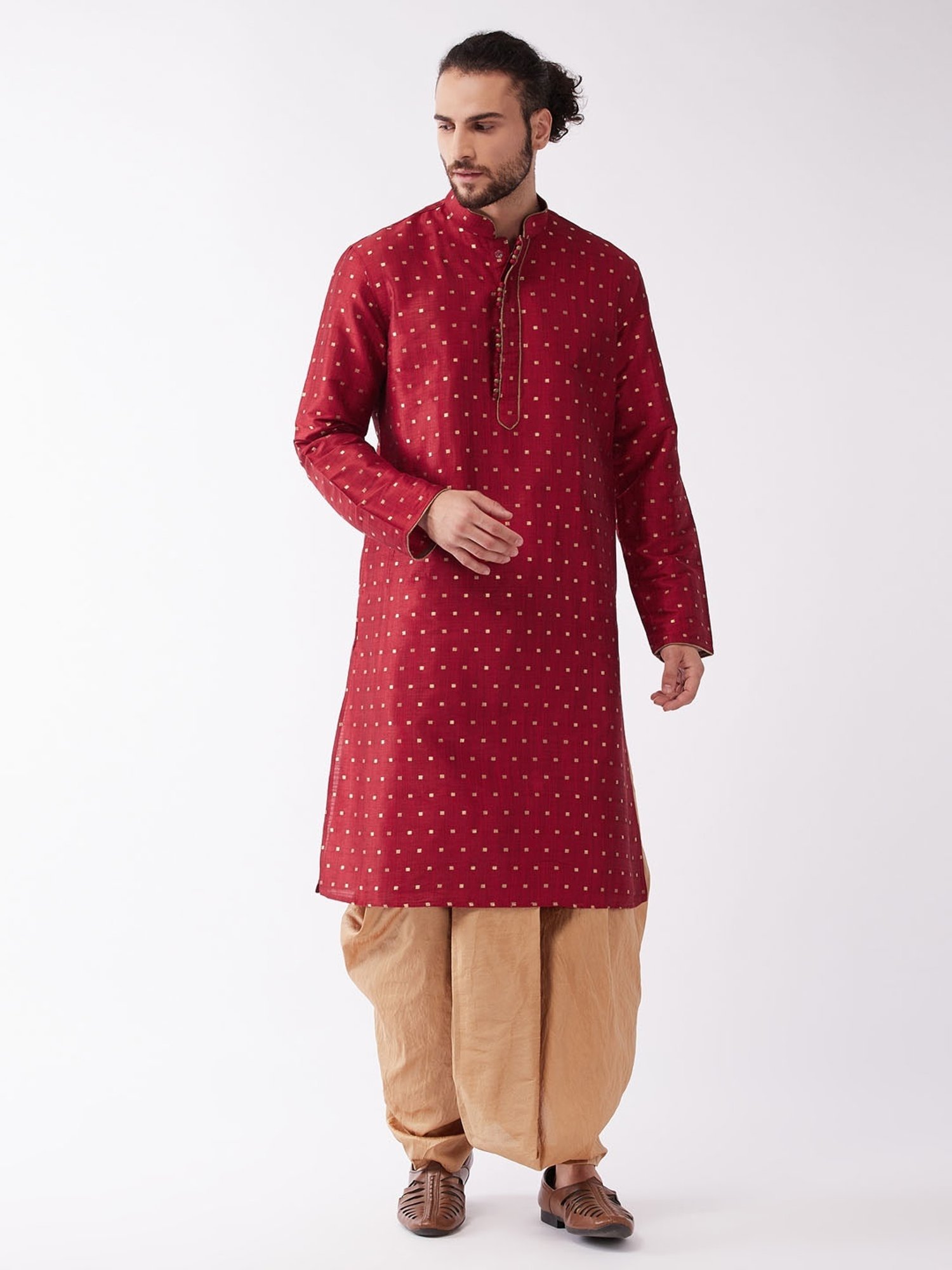 Sanwara White Regular Fit Chikankari Kurta & Churidar Set