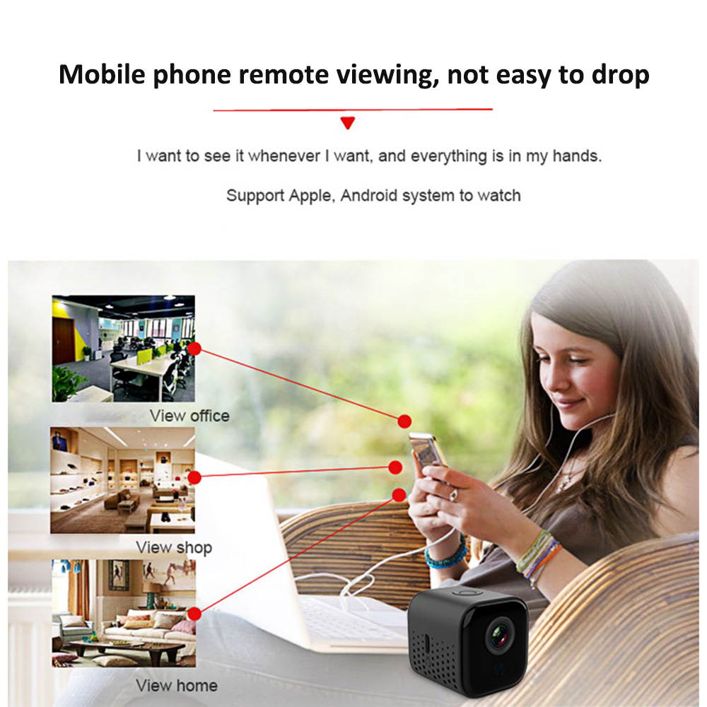 New Sports Hidden Camera Wifi Remote Cloud Storage Ultra Clear Camera Suitable For Family, Baby, Pet Monitoring