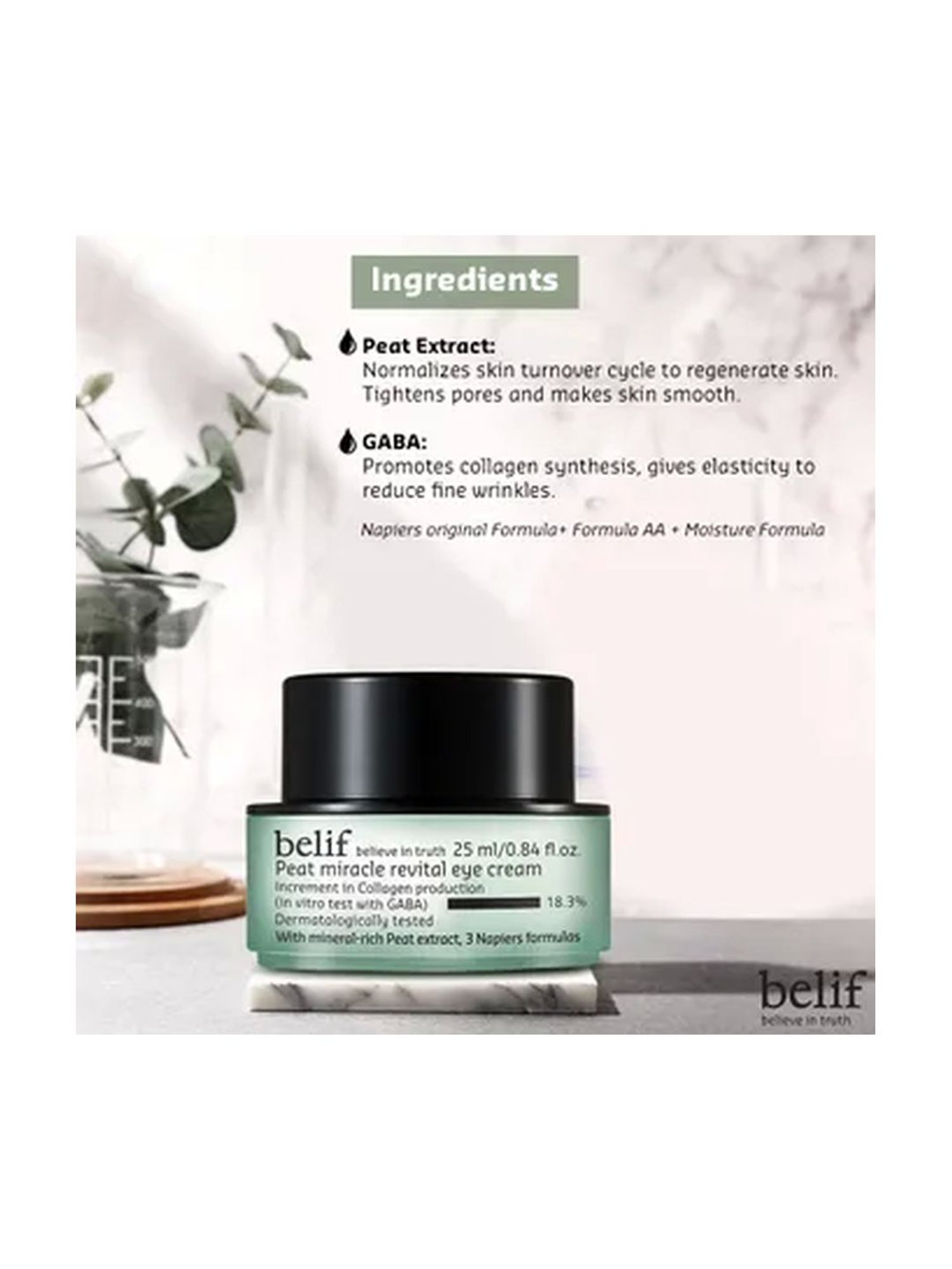 Belif Peat Miracle Revital Eye Cream - 25 ml