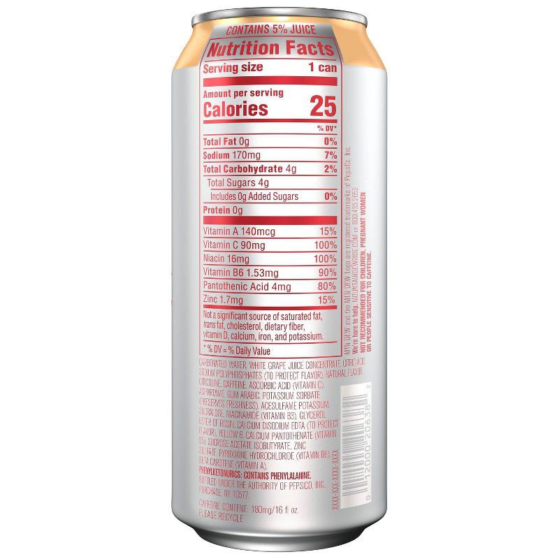 Mountain Dew Rise Peach Mango Dawn Energy Drink - 16 fl oz Can