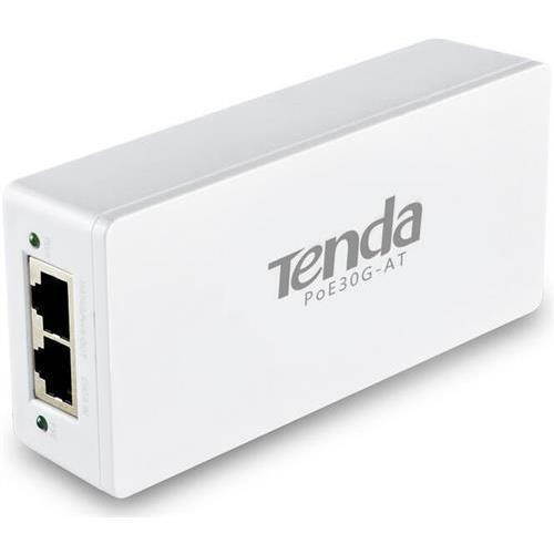 Tenda POE30G-AT Power-Over-Ethernet Injector , IEEE802.33af compatible, 10/100/1000Mbps RJ45 Poer, 1000M PoE Extension
