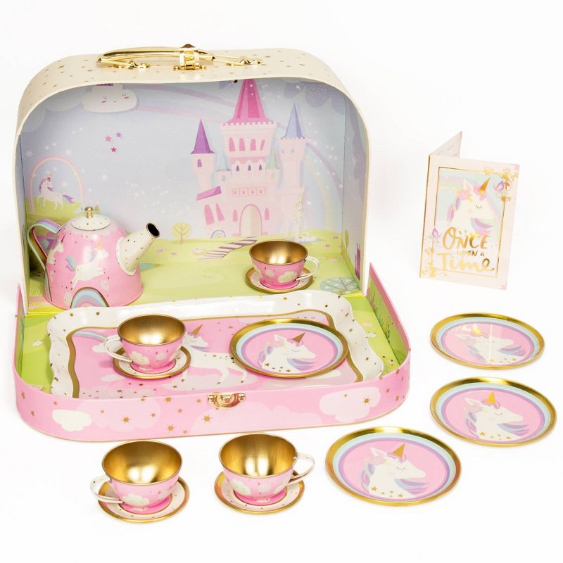 Story Magic 15pc Tea Party Playset with Carrying Case