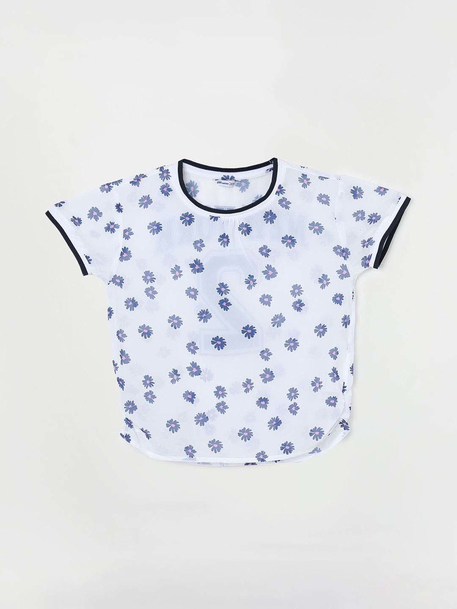 Kidsville Green Cotton Printed T-Shirt