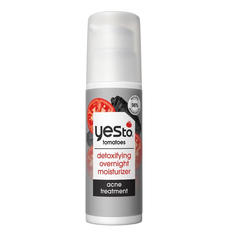 Yes To Tomatoes Charcoal Acne-Fighting Overnight Moisturizer - 1.7 fl oz
