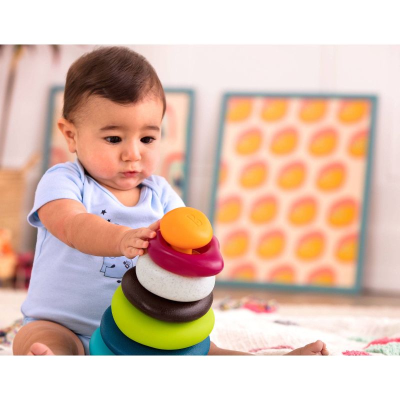 Baby B. Stacking Rings Toy - Skipping Stones
