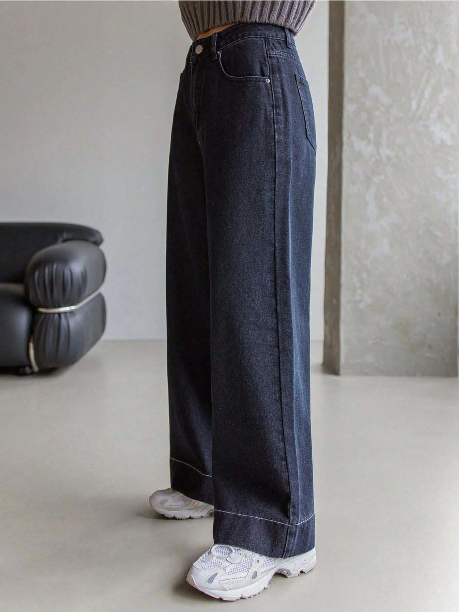 Kotty Blue High Rise Wide Leg Jeans