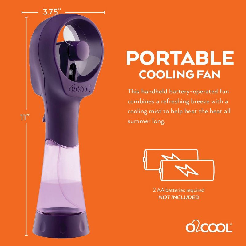O2COOL Elite Handheld Misting Fan