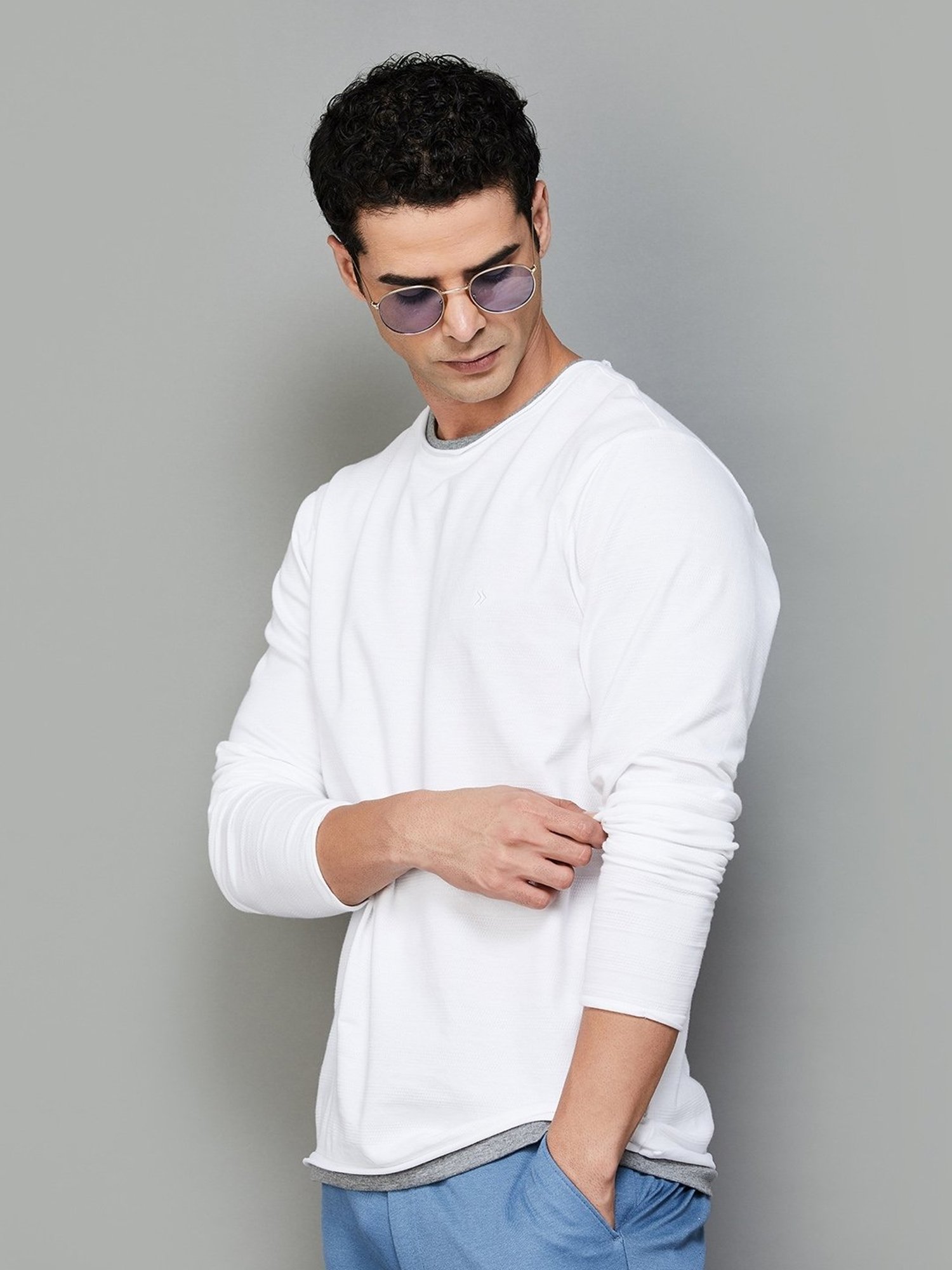 Levi's Pink Cotton Slim Fit Texture Henley T-Shirt