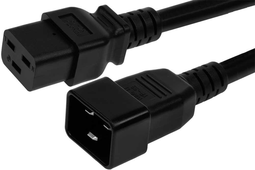 SF Cable, 6ft IEC C20 to C19, 12/3 SJT (20A 250V)