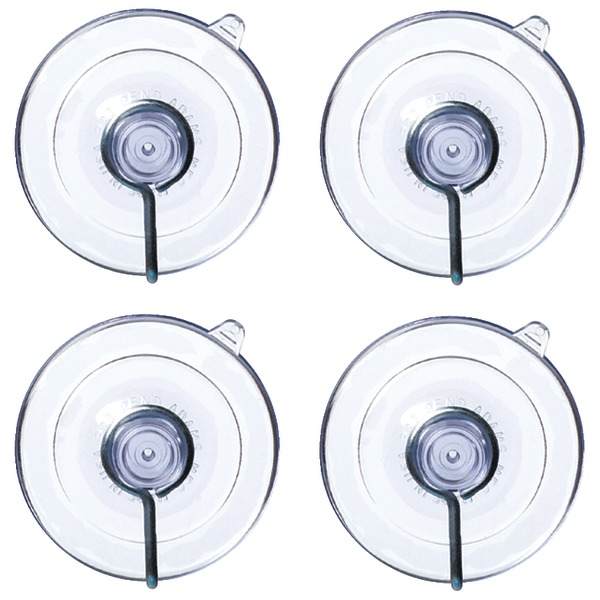 Suction Cups with Hooks, 4 pk