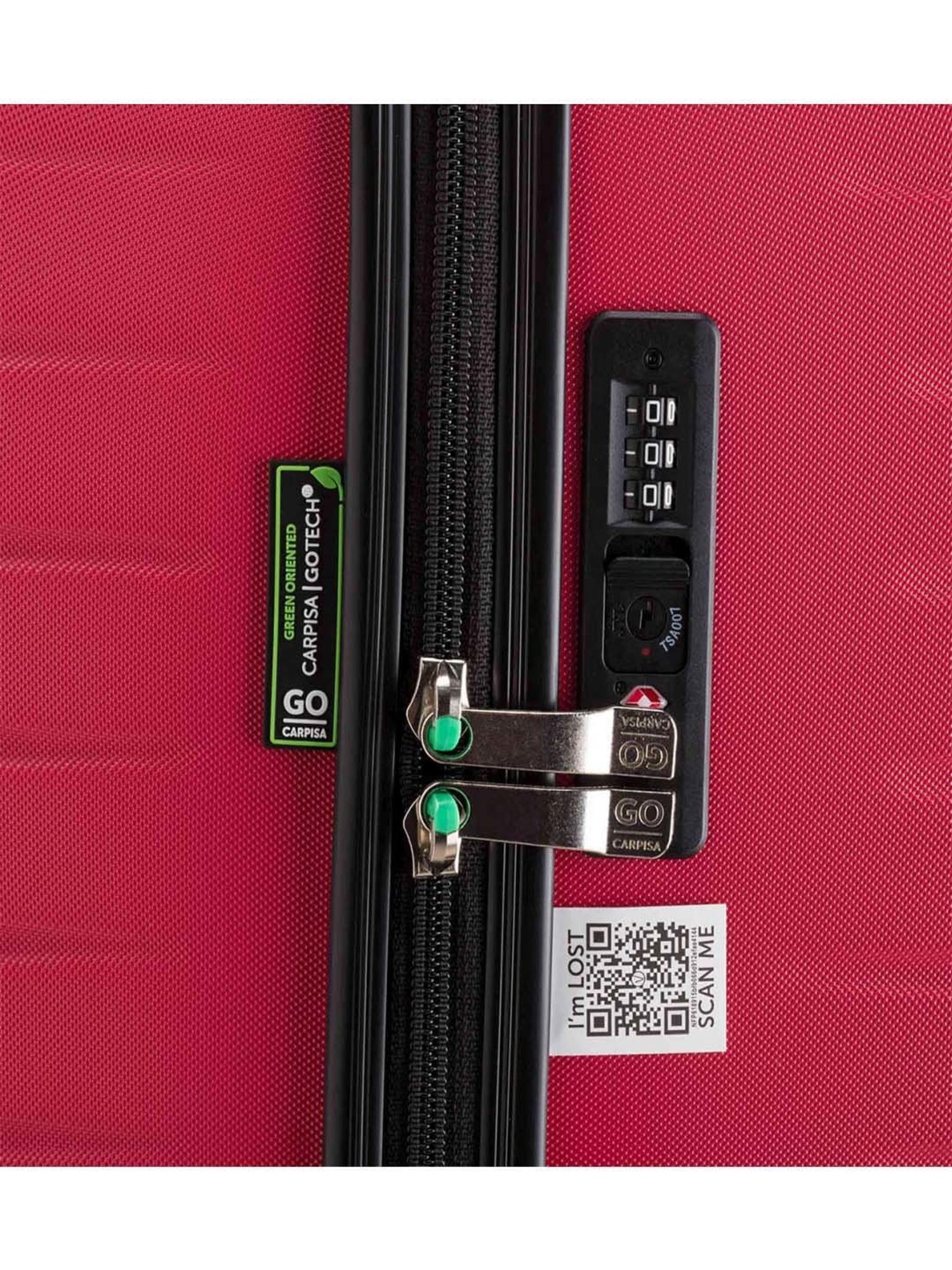 Assembly Green Textured Small Cabin Trolley - 20 inch