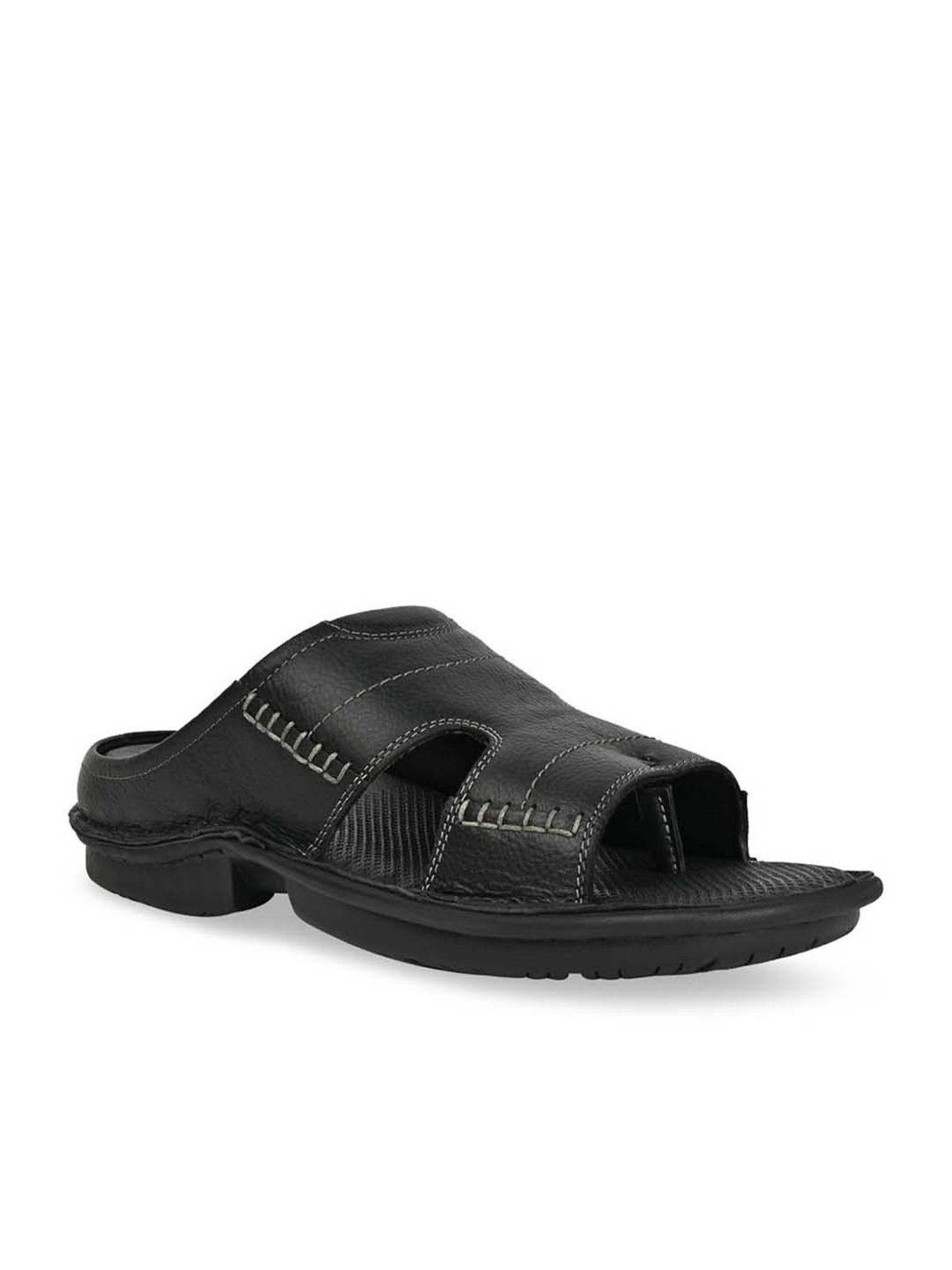 Regal Men's Black Thong Sandals
