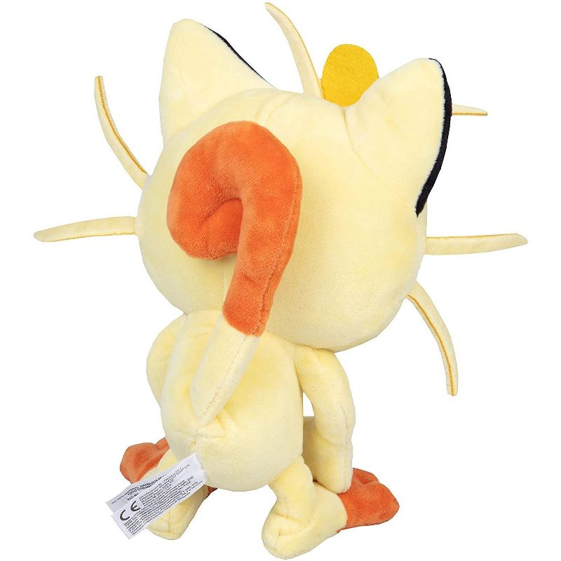 Jazwares Pokemon Meowth and Mimikyu Plush Stuffed Animal Toys 8", Set of 2