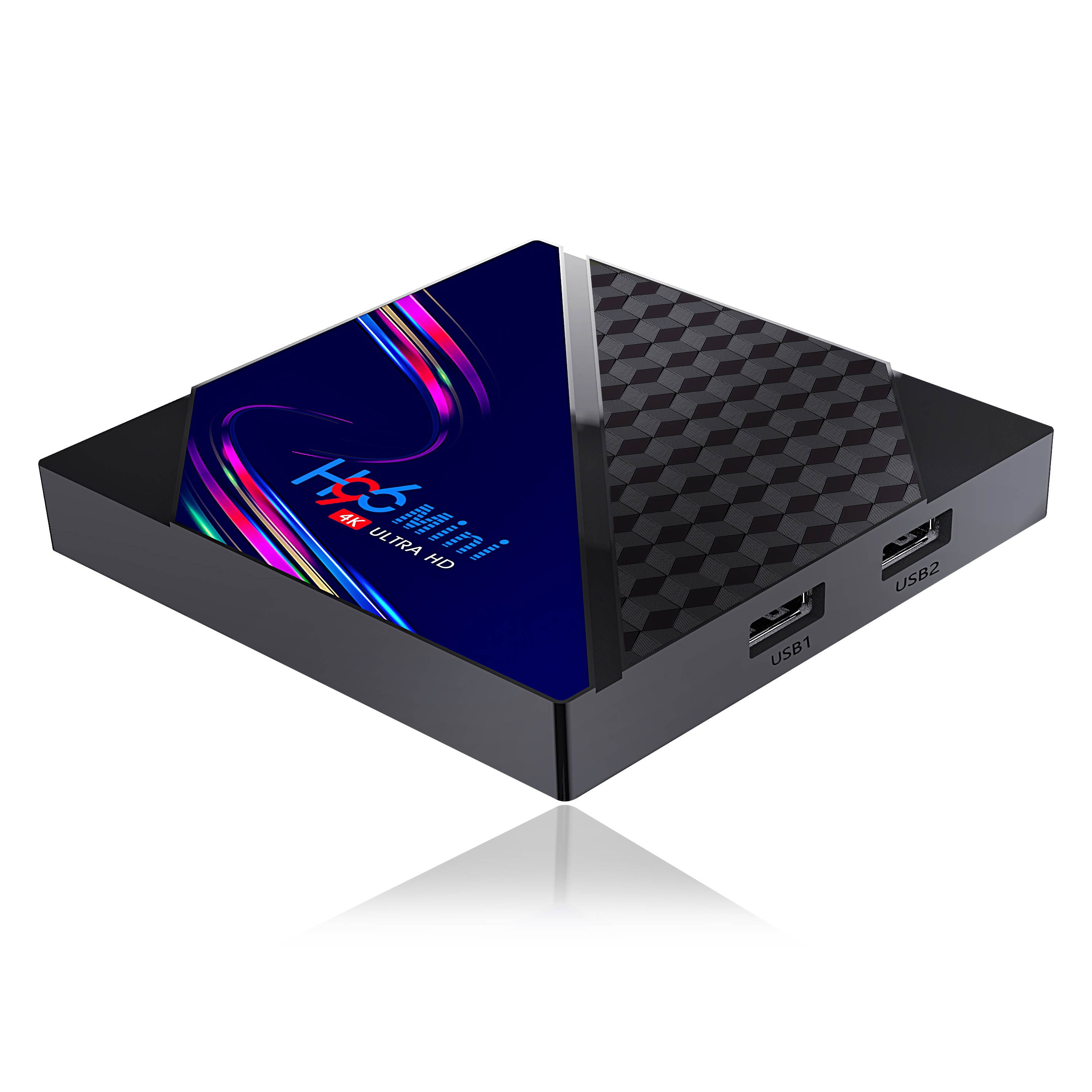 H96 V8 RK3228A DDR3 2GB RAM eMMC 16GB ROM Android 10.0 4K HD TV Box Support TikTok TV Control 2.4G Wifi Widewine Level1 HEVC H.265 VP9 Video Decoding-EU Plug