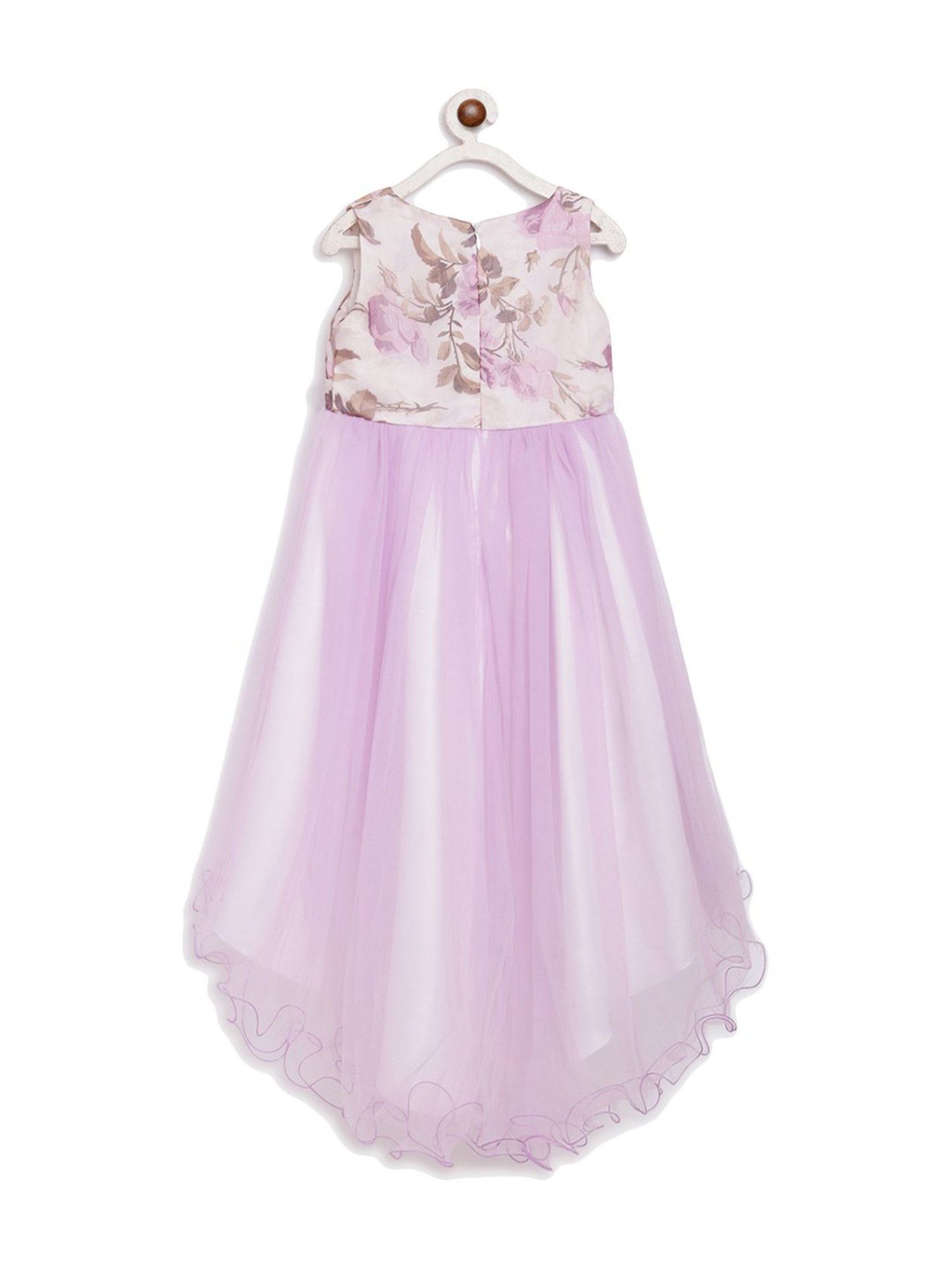 Butterfly Blush Kids Purple Floral Print Dress