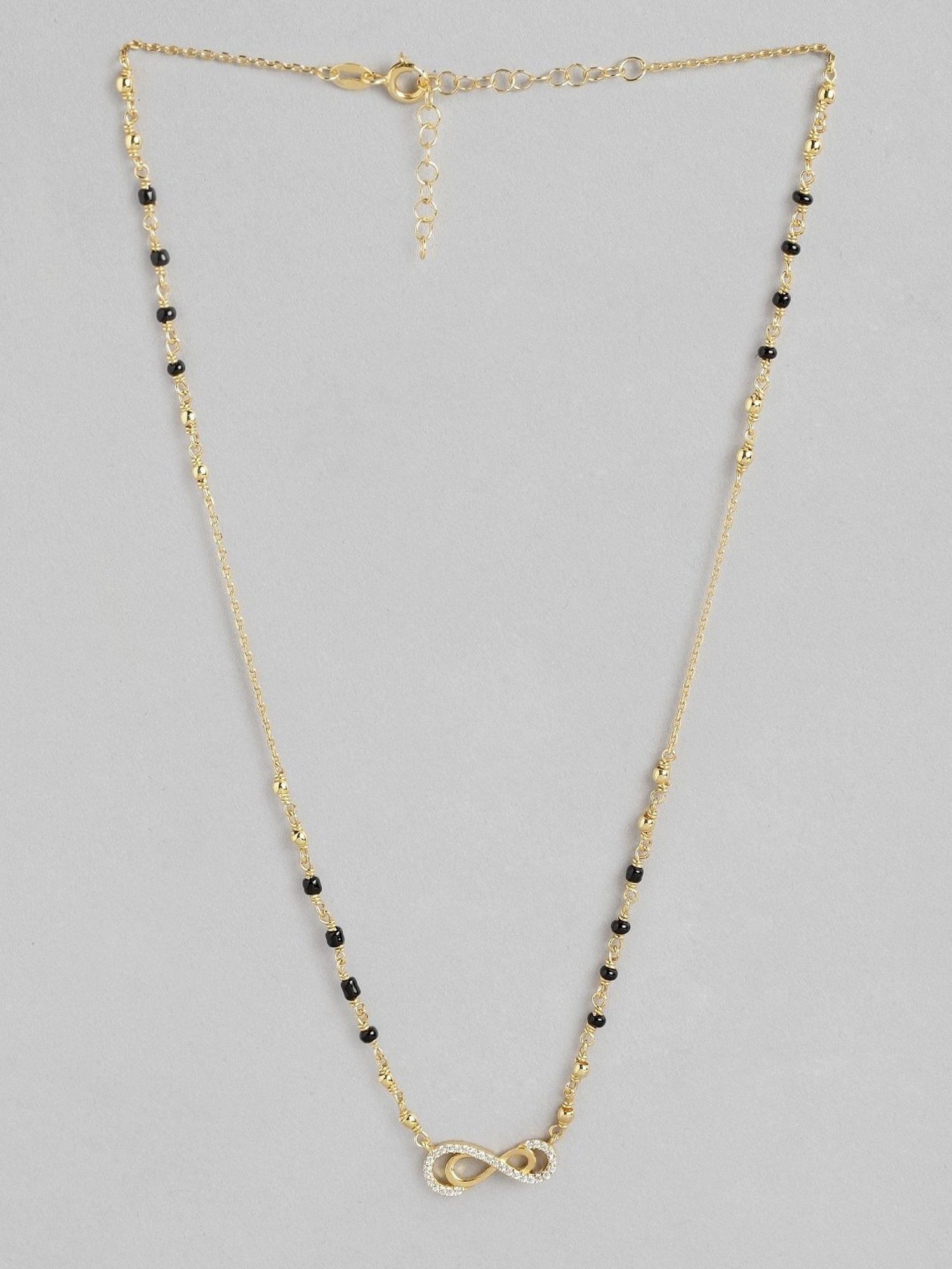 March by FableStreet 92.5 Sterling Silver Floral Mangalsutra for Women