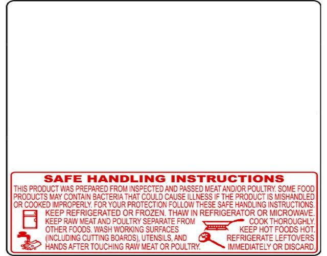 Torrey Original Safe Handling Thermal Label Standard for Torrey LSQ-40L, 1 Case / 10 Rolls per Case/ 1000 Labels per roll,Size 58mm X 60mm