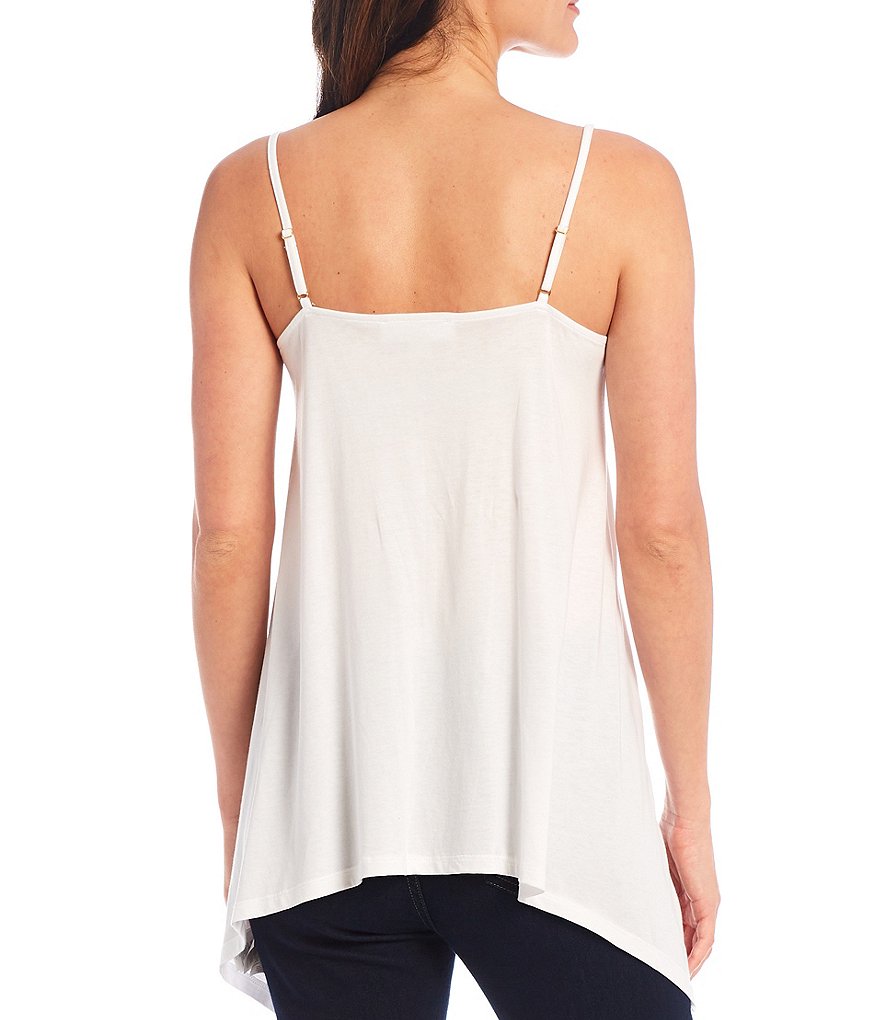 MICHAEL Michael Kors Knit Jersey V-Neck Chain Strap Tank