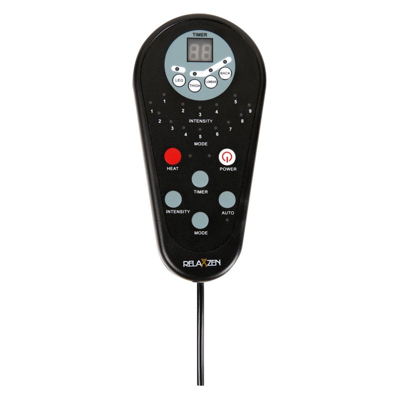 Plush 8 motor massage Leisure Recliner with Ottoman Beige - Relaxzen