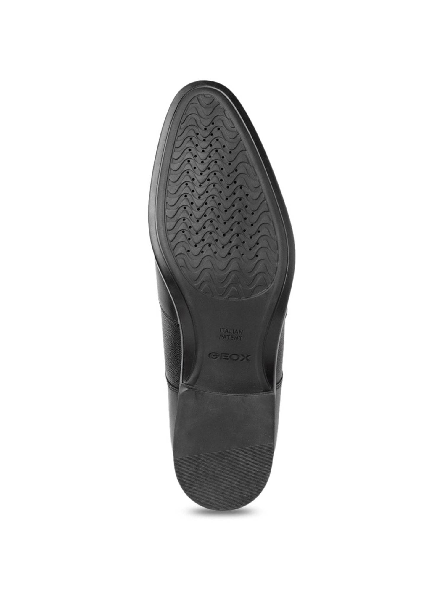 Geox Men's U Iacopo Black Leather Derby Shoes