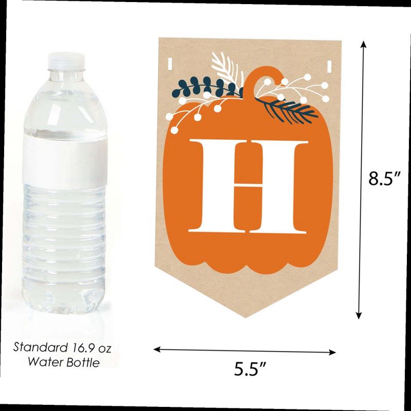 Big Dot of Happiness Happy Thanksgiving - Fall Harvest Party Bunting Banner - Party Decorations - Happy Thanksgiving