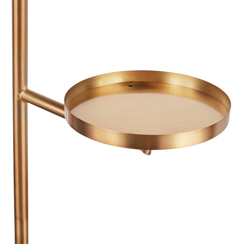 Butler Contemporary/Glam Floor Lamp with Metal Marble Base Gold (Includes LED Light Bulb) - LumiSource