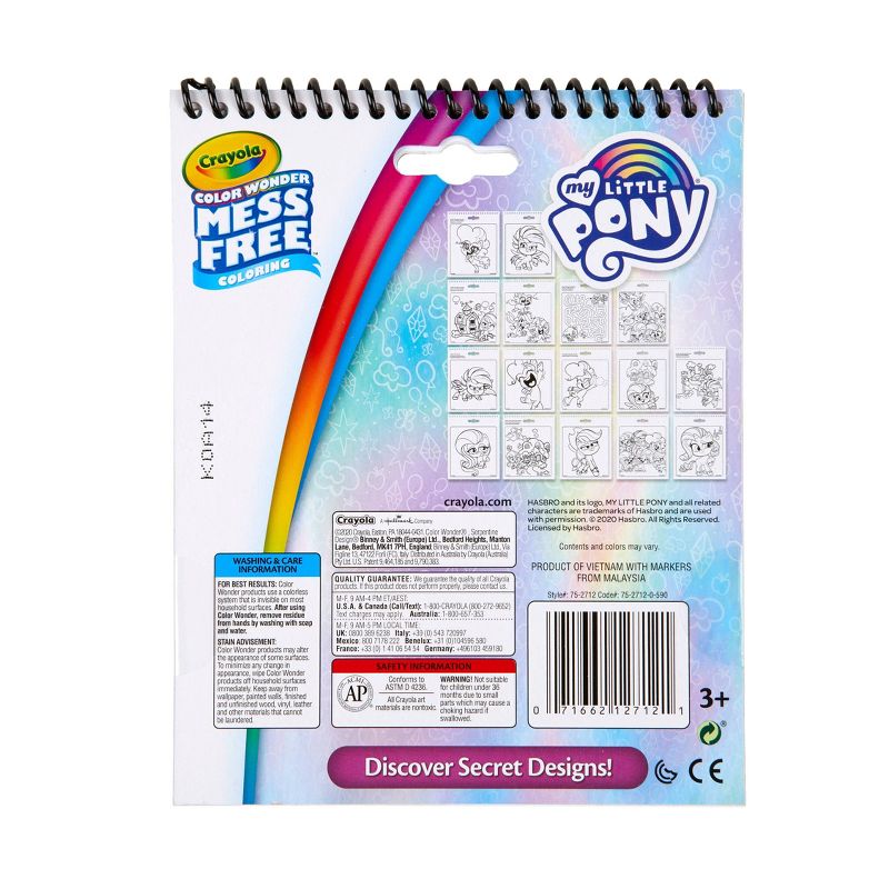 Crayola My Little Pony Color Wonder Travel Activity Pad with Markers