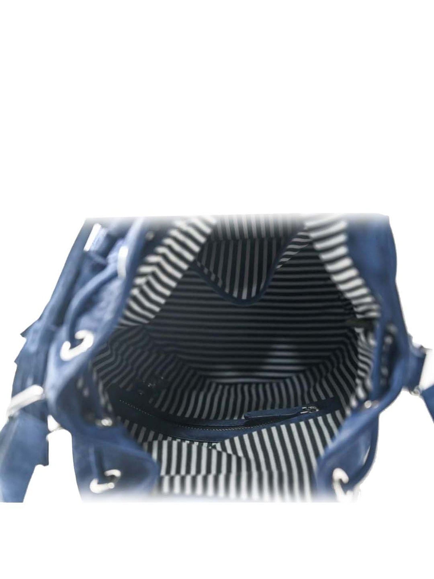 Tohl Blue Solid Large Handbag